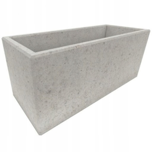 MRAZUZDORNÝ Betónový kvetináč Architektonický betón 235 kg | 120x50x50 Abiko