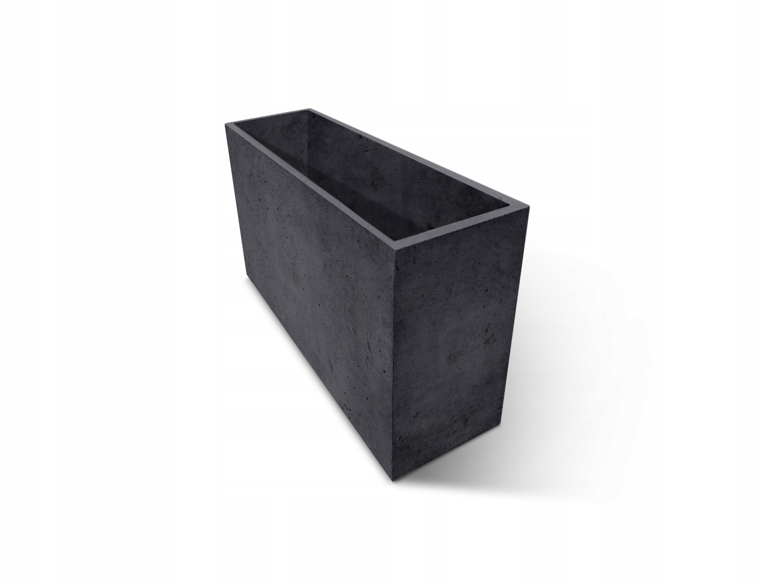 Moderný betónový sivý betónový kvetináč 120 cm x 40 x 70 cm